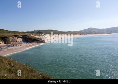 Santa Comba beach in Cobas, Ferrol, A Coruña, Galizia, Spagna Foto Stock