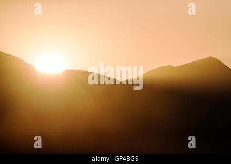Tramonto sulla gamma Sawatch; montagne rocciose; Central Colorado; USA Foto Stock