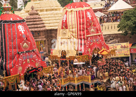 Jagannath Rath Yatra, Rathayatra, Rathajatra, Puri, Orissa, India, Asia Foto Stock