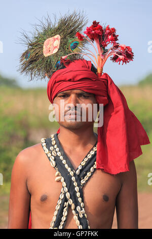 Gendi danza, Bastar, Chhattisgarh, India, Asia Foto Stock