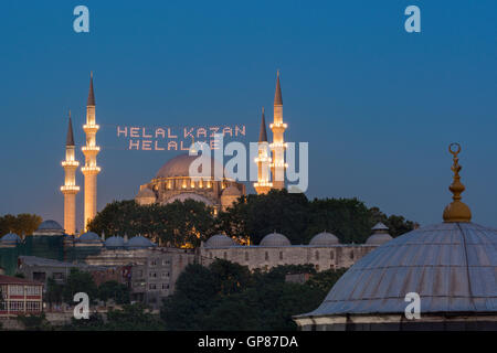 Moschee di Istanbul durante Holly Ramadan , Turchia Foto Stock