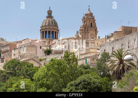 Il Duomo di San Giorgio, Piazza del Duomo, Ragusa Ibla, Ragusa, Sicilia, Italia Foto Stock