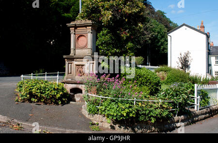 La regina Victoria Giubileo d oro Fontana, pozzi di Malvern, Worcestershire, England, Regno Unito Foto Stock