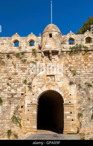 La fortezza veneziana, RETHIMNO, CRETA Foto Stock