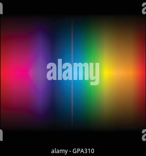 Abstract arcobaleno di colori su uno sfondo nero Illustrazione Vettoriale