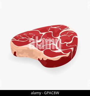 Carne cruda steak illustrazione vettoriale Illustrazione Vettoriale