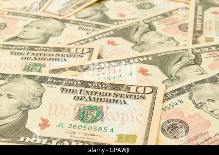 Piastrellabile perfetta e ripetibile 5 fatture del dollaro Foto Stock