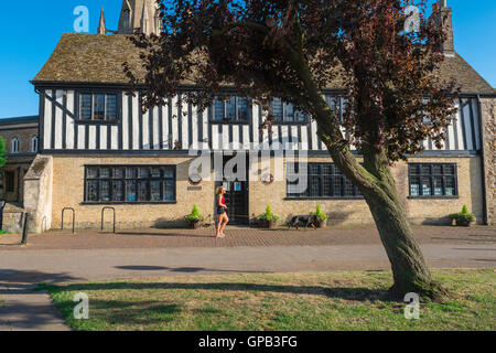 Oliver Cromwell House Ely - la casa medioevale è ora un museo e un'attrazione turistica, Ely, Cambridgeshire, Regno Unito. Foto Stock