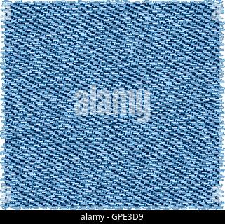 Luce blu lavato tessuto denim di sfondo vettoriale Illustrazione Vettoriale