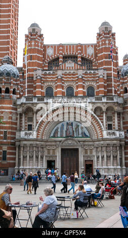 Cattedrale di Westminster Victoria Street London Foto Stock