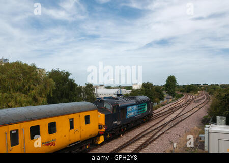 La guida della rete ferroviaria di prova Foto Stock