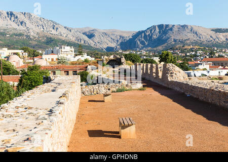 Il castello di Chios è una cittadella medievale nella città di Chios sull'isola greca di Chios, Grecia Foto Stock