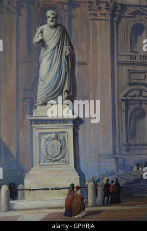 Pittura decorativa dei musei vaticani Foto Stock