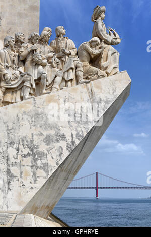 Il Monumento delle Scoperte - Padrao dos Descobrimentos, Lisbona, Portogallo Foto Stock