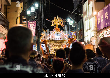 Kitazawahachiman jinja, Festival annuale, Setagaya-Ku, Tokyo, Giappone Foto Stock