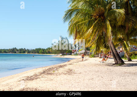 Storico Playa Larga beachside a Cuba in una giornata di sole. Una delle due spiagge invase da US-backed esuli il 17 aprile. 1961. Foto Stock