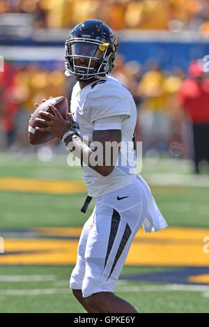 Morgantown, West Virginia, USA. 3 Sep, 2016. Missouri Tigers quarterback MARVIN ZANDERS #2 mostrata durante una partita giocata al campo alpinista a Morgantown WV. WVU beat Mizzou 26-11. © Ken Inness/ZUMA filo/Alamy Live News Foto Stock