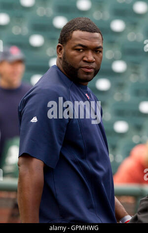 Giugno 25, 2010; San Francisco, CA, Stati Uniti d'America; Boston Red Sox designato hitter david ortiz (34) prima che la partita contro i San Francisco Giants di at&t park. san francisco ha sconfitto boston 5-4. Foto Stock