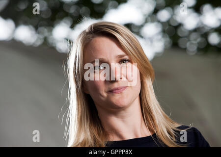 Charlotte McDonald-Gibson, Custode corrispondente, al Edinburgh International Book Festival. Edimburgo, Scozia. 20 Agosto 2016 Foto Stock