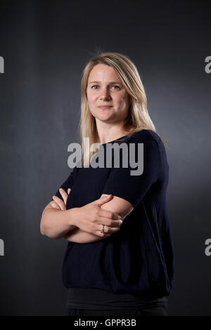 Charlotte McDonald-Gibson, Custode corrispondente, al Edinburgh International Book Festival. Edimburgo, Scozia. 20 Agosto 2016 Foto Stock