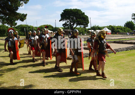 Evento romano di Segontium, Caernarfon, Foto Stock