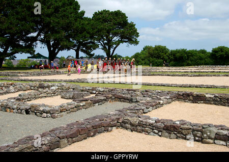 Evento romano di Segontium, Caernarfon, Foto Stock