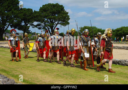 Evento romano di Segontium, Caernarfon, Foto Stock