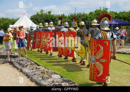 Evento romano di Segontium, Caernarfon, Foto Stock