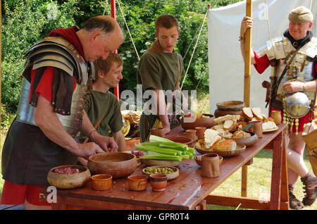 Evento romano di Segontium, Caernarfon, Foto Stock