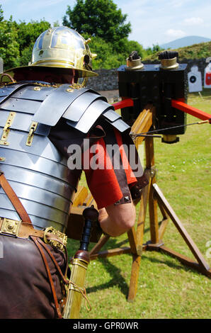 Evento romano di Segontium, Caernarfon, Foto Stock