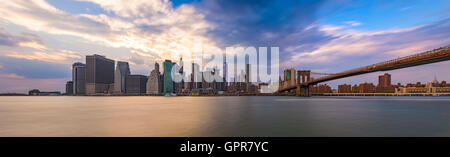 New York skyline della città panorama. Foto Stock