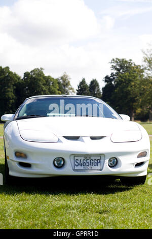 1999 Pontiac bianco trans am Foto Stock