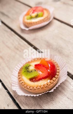 crostata di due frutta Foto Stock