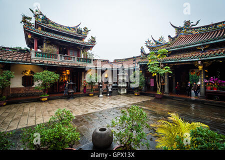 Il Dalongdong Baoan tempio, in Taipei, Taiwan. Foto Stock