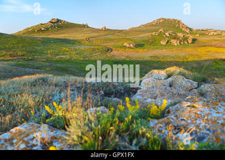 Regionale Karalar landscape park in Crimea. Foto Stock