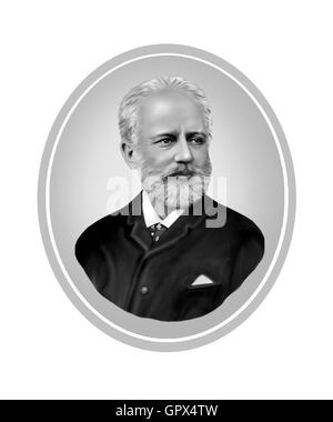 Pyotr Ilyich Tchaikovsky, 1840-1893, compositore Foto Stock