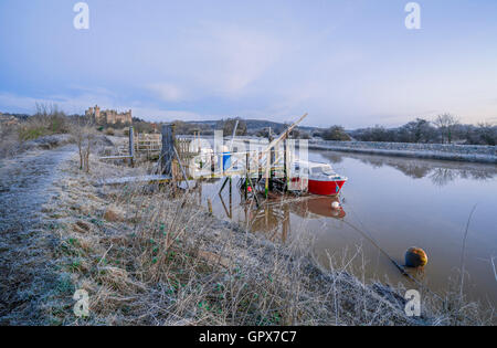 Castello di Arundel inverno Foto Stock