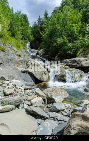 Fiume de La Pisse, Mont de Lans, Francia Foto Stock