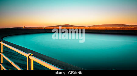 Alba sopra la montagna più alta Praded di montagna Ceca Jeseniky Foto Stock