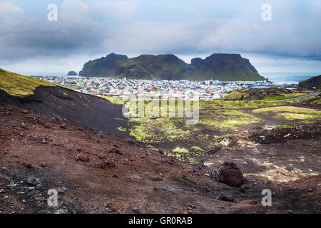 Heimaey, Vestmannaeyjar, Islanda Foto Stock
