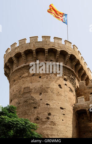 Torres (torri) de Quart a Valencia Foto Stock