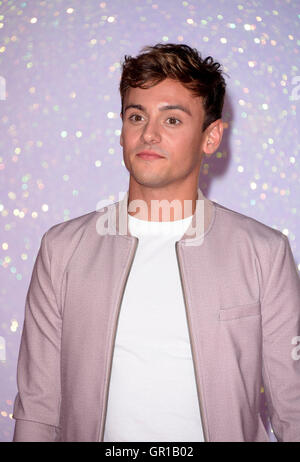 Londra, Regno Unito. 5 Settembre, 2016. Tom Daley frequentando la Premiere mondiale di Bridget Jones presso Odeon Leicester Square Londra lunedì 5 settembre 2016 Credit: Peter Phillips/Alamy Live News Foto Stock