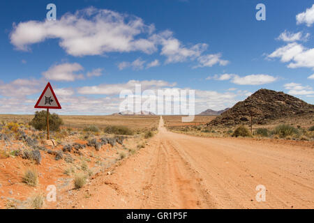 Namaqualand sulla strada. karoo il paesaggio del deserto vicino a Aggeneys, Sud Africa Foto Stock