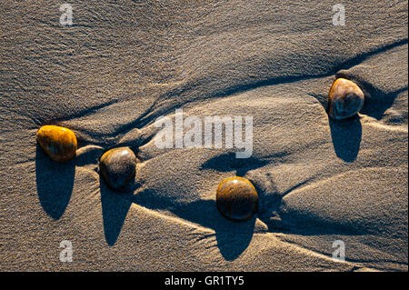 Norvegia, Rogaland. Spiaggia Selestranda d'inverno. Foto Stock