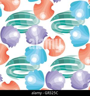 Senza cuciture decorative configurazione di sfondo. Illustrazione Vettoriale