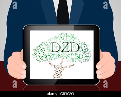 Dzd mostrando valuta Forex Trading ed algerine Foto Stock