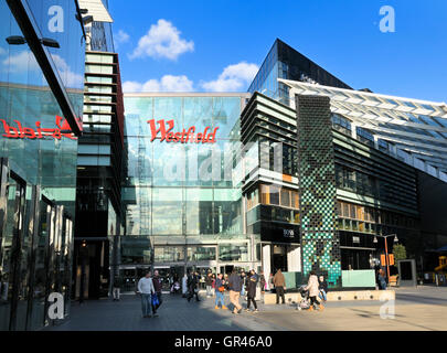 Il centro commerciale Westfield, Stratford, East London, England, Regno Unito Foto Stock