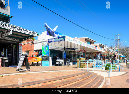 Negozi in Huskisson Main Street, New South Wales, NSW, Australia Foto Stock