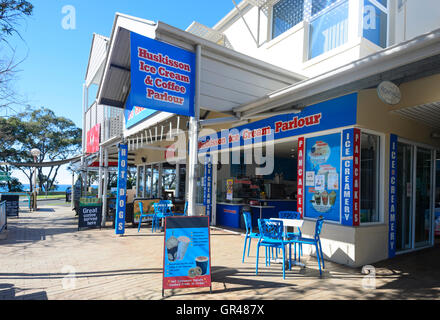 Gelateria in Huskisson Main Street, New South Wales, NSW, Australia Foto Stock