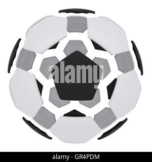 Pallone da calcio costituito da parti indipendenti Foto Stock